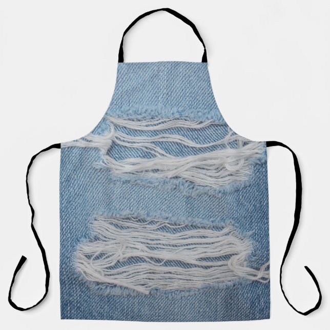 Blauer denim Jeans Textur Hintergrund. Stilvoll, Schürze (Vorderseite)
