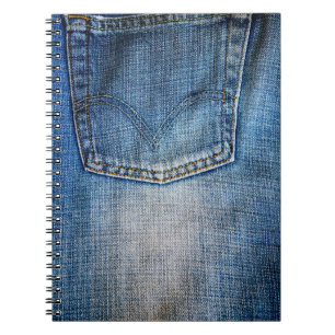 Blauer Denim Notizblock