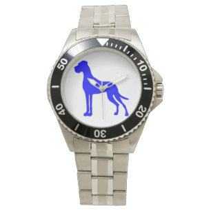 Blauer Deutsche Dogge Armbanduhr