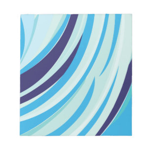 Blauer diagonaler Streifen Notizblock