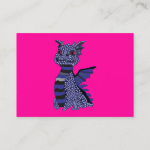 Blauer Diamant-Drache Visitenkarte