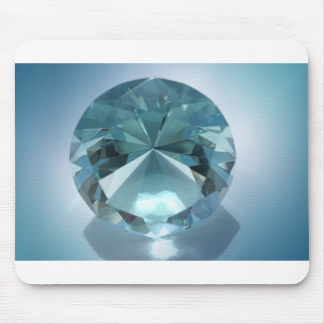blauer Diamant Mousepad (Vorne)