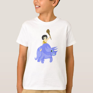Blauer Dinosaurier T-Shirt