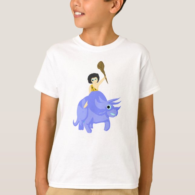 Blauer Dinosaurier T-Shirt (Vorderseite)