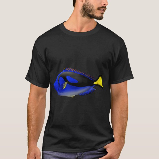 Blauer Doktorfisch T-Shirt (Vorderseite)