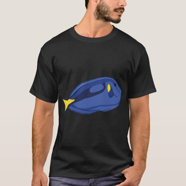 Blauer Doktorfisch T-Shirt (Vorderseite)