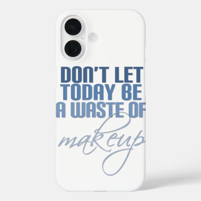 Blauer Don lasse heute nicht als Makeup Case-Mate iPhone Hülle (Rückseite)