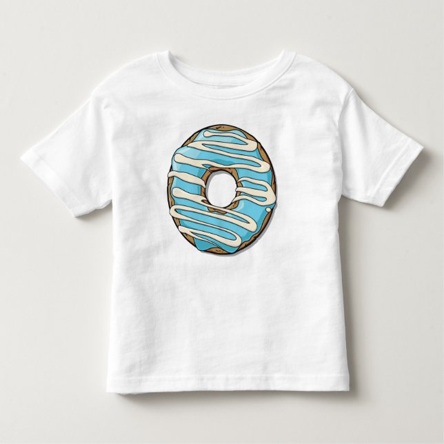 Blauer Donut, Doughnut, Icing, Zuckerguss, Glaze Kleinkind T-shirt (Vorderseite)