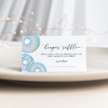 Blauer Donuts Gewinnschein