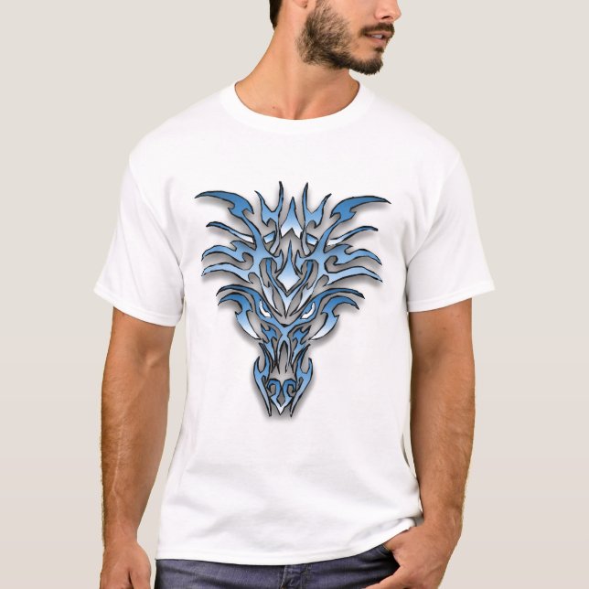 Blauer Drache 1 T-Shirt (Vorderseite)