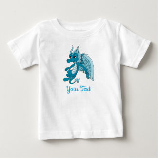 Blauer Drache Cartoon Baby T-Shirt