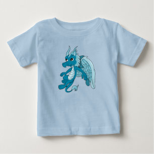Blauer Drache Cartoon Baby T-shirt