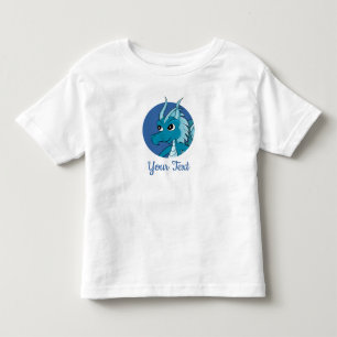 Blauer Drache Cartoon T-Shirt