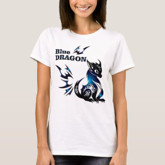 Blauer Drache Frauen-Shirt T-Shirt