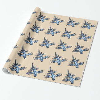 Blauer Drache Nudibranch Geschenkpapier