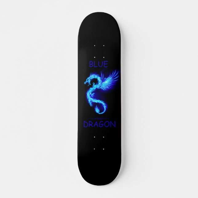 Blauer Drache Skateboard (Vorne)