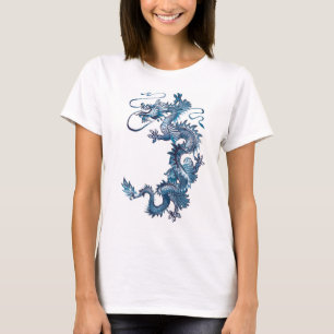 Blauer Drache T-Shirt