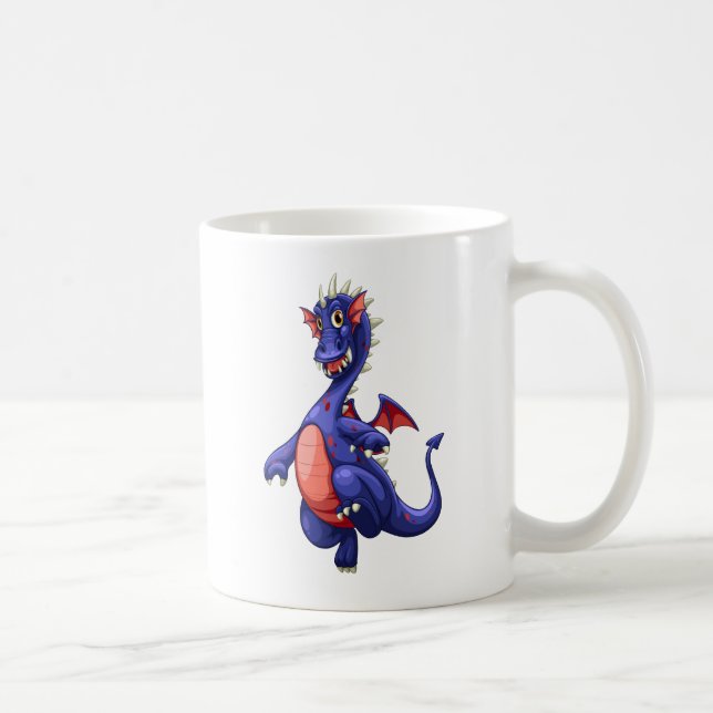 Blauer Drache Tasse (Rechts)