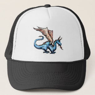 blauer Drache Truckerkappe