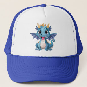 blauer Drache Truckerkappe