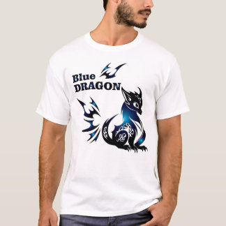 Blauer Drachen Herrenhemd T-Shirt