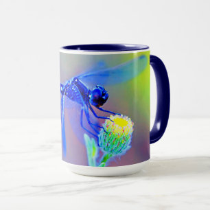 Blauer Drachenfliege Geisteszüge 15oz Combo Tasse