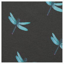 Blauer Dragonfly Fabric