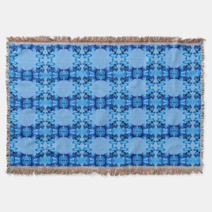 Blauer Dye Herz Decke