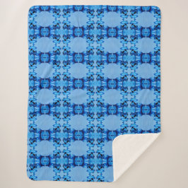 Blauer Dye Herz Sherpadecke