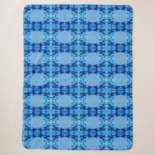 Blauer Dye Herz Sherpadecke