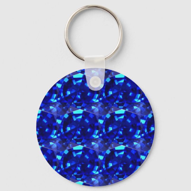 blauer Edelstein Schlüsselanhänger (Vorderseite)