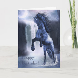 Blauer Einhorn 1 Karte