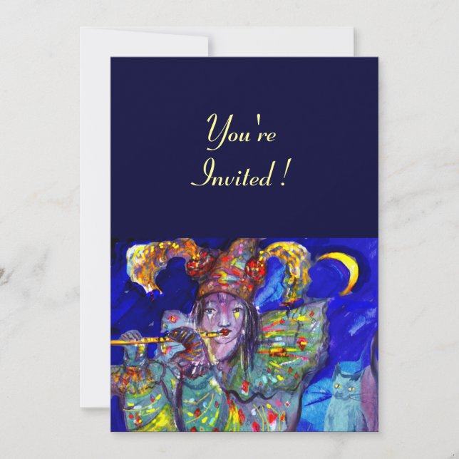 BLAUER EINLADUNG (Vorderseite)