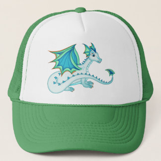 Blauer Eis-Drache-Hut Truckerkappe