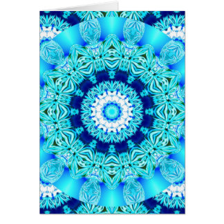 Blauer Eis-SpitzeDoily, abstraktes Aqua