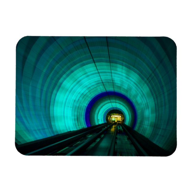 Blauer Eisenbahntunnel, Singapur Magnet (Horizontal)