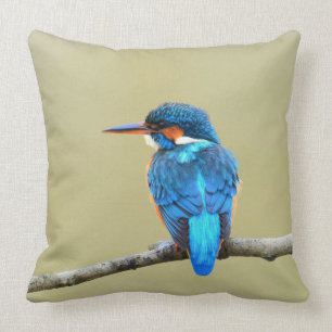 Blauer Eisvogel-Vogel Kissen