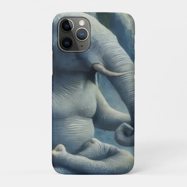 Blauer Elefant Case-Mate iPhone Hülle (Rückseite)