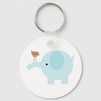 Blauer Elefant Schlüsselanhänger