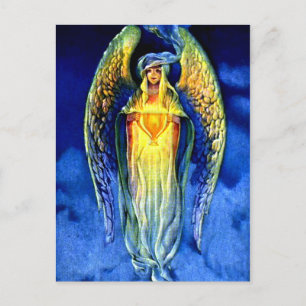 Blauer Engel im Geist von Weihnachten