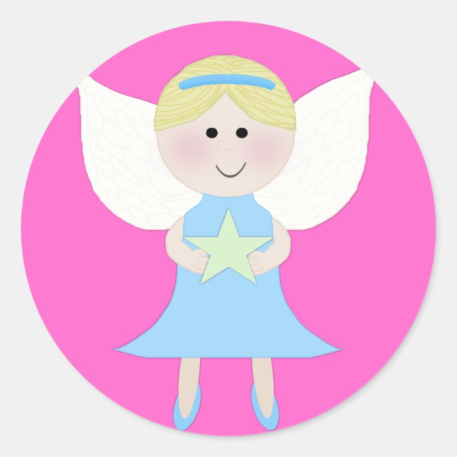 Blauer Engel Runder Aufkleber (Vorderseite)