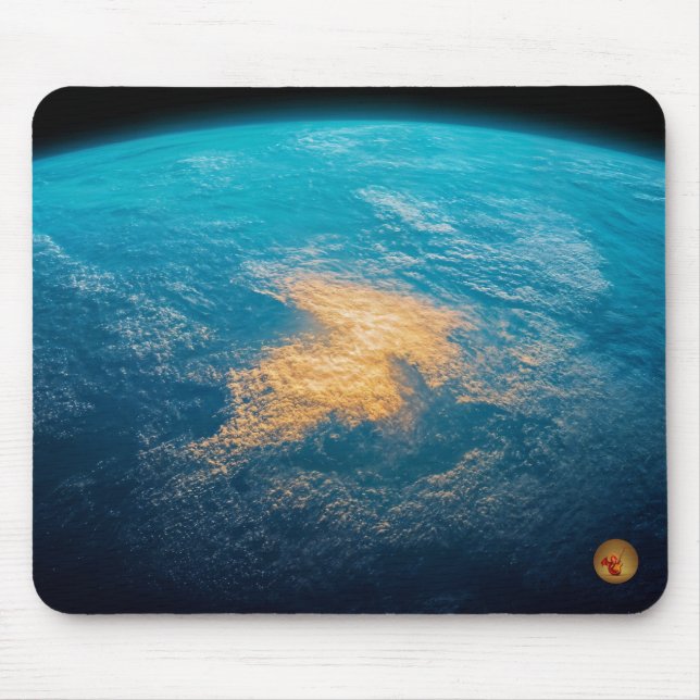 Blauer Exoplaneten-Mauspad Mousepad (Vorne)
