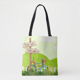 Blauer Fahrrad-Gelber-Blumen