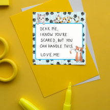 Blauer Farbton mit Pfoten niedliche Kätzchen 3" x