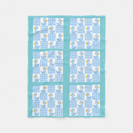 Blauer Farbtupfer Design Fleece Blanket