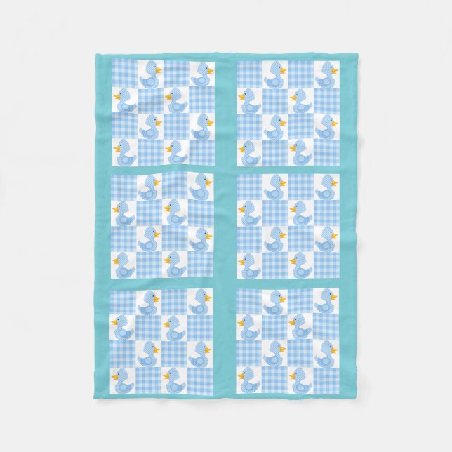 Blauer Farbtupfer Design Fleece Blanket (Vorderseite)