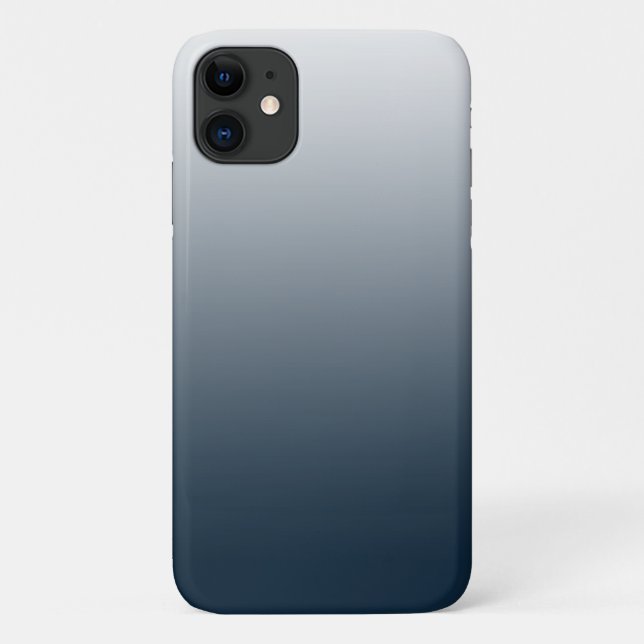 Blauer Farbverlauf Case-Mate iPhone Hülle (Rückseite)
