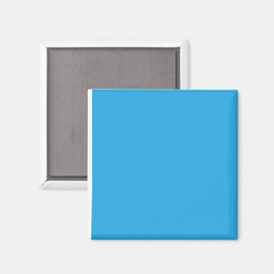 Blauer Farbverlauf Quadrat Magnet Minimal Modern