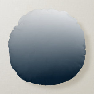 Blauer Farbverlauf Rundes Kissen