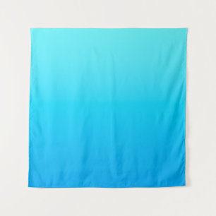 Blauer Farbverlauf Wandteppich